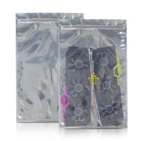 Pack of 200 Static Shielding Zipper Bags 16 x 24. Grey Electrostatic Bags 16x24. Seal Top Closure Bags. Transparent Material. Great for Electroni