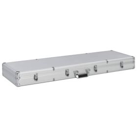 Gun Case Silver 46.5"x15"x4.7" Aluminum