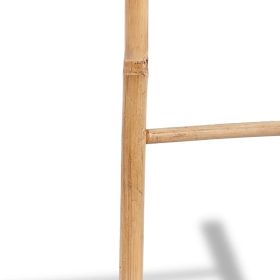 Bamboo Towel Ladder with 6 Rungs (Option: as picture)