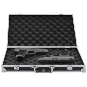 Gun Case Aluminum ABS Black (Color: Black)
